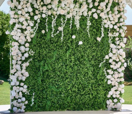 Zöld virágfal_2,5 x 2,5 m