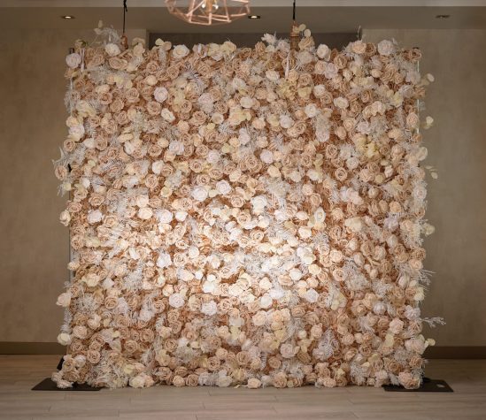 Dekor virágfal_Ivory Blush 2,5 x 2,5 m